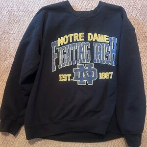 Black Notre Dame Crewneck